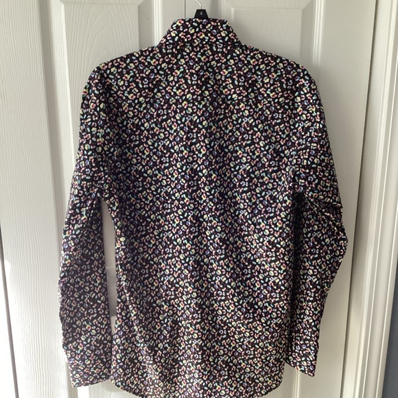 BERTIGO CROWN Men’s Casual Floral Designer Shirt Full Sleeve Black SZ S - Picture 7 of 8